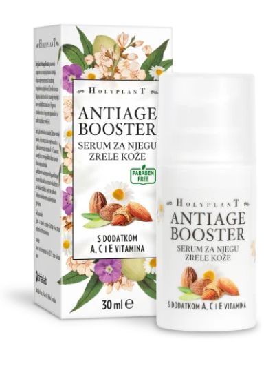 Holyplant Antiage Booster je serum namijenjen za njegu zrele kože.
